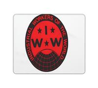 Alfombrilla De Raton Iww Trabajadores Industriales del Mundo Alfombrilla Ratón Antideslizante Alfombrillas Superficie Antipolvere Alfombrillas Cuadradada para Home Office Oficina Hogar L
