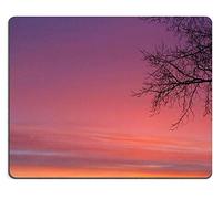 Alfombrilla de ratón Juego Alfombrilla de ratón Alfombrilla de ratón de Caucho Natural Frío Invierno Puesta de Sol Conjunto de Material de Goma Natural M0A17667