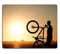 Alfombrilla de ratón Juego Alfombrilla de ratón Alfombrilla de ratón de Caucho Natural Puesta de Sol en Matosinhos Grande Porto Conjunto de Material de Goma Natural M0A04733