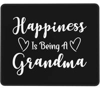 Alfombrilla De Raton La Felicidad Es Ser Abuela Alfombrilla Ratón Superficie Antipolvere Alfombrillas Cuadradada Antideslizante Alfombrillas para Home Office Hogar Oficina L