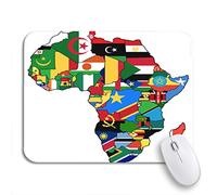 Alfombrilla De Ratón La Unión Africana En El Mapa Político Antiguo De África Alfombrilla Ratón Ordenador con Bordes Cosidos Alfombrilla Raton, para Hogar, Oficina, 25 x 30cm