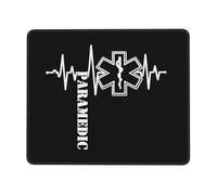 Alfombrilla De Raton Latido del Corazón De Un Paramédico Alfombrillas con Base De Goma Mouse Pad Gaming Alfombrilla Ratón para Home Office Hogar Oficina S