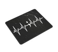 Alfombrilla De Raton Latido del Corazón, Punto Y Coma, Concienciación sobre La Prevención del Suicidio Antideslizante Alfombrilla Ratón Impermeable Mousepad para Pc Computadora Home Office S