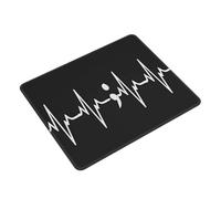 Alfombrilla De Raton Latido del Corazón Punto Y Coma Prevención del Suicidio Conciencia Antideslizante Alfombrillas Cuadradada Superficie Antipolvere Mousepad para Pc Home Office Computadora S