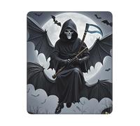 Alfombrilla de ratón lavable antideslizante para ratones, murciélago, muerte, luna, alfombrilla de ratón para laptop, alfombrilla de escritorio para hombre y mujer, alfombrilla protectora de