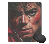 Alfombrilla de ratón lavable con base de goma antideslizante, alfombrilla de ratón Michael Jackson para laptop, computadora, juegos, oficina, hogar, 25 x 30 cm