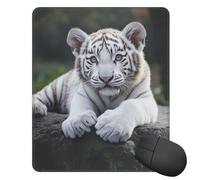 Alfombrilla de ratón lavable con base de goma antideslizante, bonita alfombrilla de ratón de cisne para laptop, computadora, juegos, oficina, hogar, 25 x 30 cm