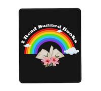Alfombrilla De Ratón Leo Libros Prohibidos Alfombrilla Ratón Ordenador Duraderos Mouse Pad Pequeña, para Ordenador, Portátil, 25x30cm