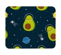 Alfombrilla De Ratón Lindo Paño Espacial De Dibujos Animados De Aguacate con Revestimiento De Goma Alfombrilla Raton Duraderos Antideslizante Mouse Pad, para Portátil, Hogar, 25x30cm