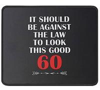 Alfombrilla De Ratón Look Good At 50 50Th Birthday Fifty Years Old Mouse Pad Multifuncional Mousepad Protector Alfombra Raton para Pc Trabajo Ordenador 25X30CM