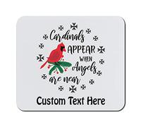 Alfombrilla De RatóN Los ángeles aparecen Cuando los Seres Queridos están | cerca del muérdago. Alfombrilla De RatóN Juego 25x30CM Lavable Mouse Pad Enrollable Alfombrilla Para Computadora