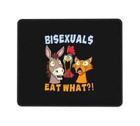 Alfombrilla De Ratón Los Bisexuales LGBTQ Comen Qué Cosas Divertidas Alfombrilla Raton Duraderos Moderno Antideslizante Mouse Pad, para Hogar, Portátil, Ordenador, 25x30cm