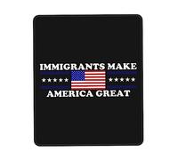 Alfombrilla De Ratón Los Inmigrantes Hacen Grande A Estados Unidos Alfombrilla Ratón Ordenador Duraderos Mouse Pad Pequeña, para Portátil, Oficina, 25x30cm