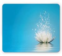 Alfombrilla De Ratón Loto Místico Loto con Efectos Oníricos Paz Imagen Relajante Inusual Alfombrilla Ratón Ordenador Moderno Mouse Pad Pequeña, para Oficina, Ordenador, 25x30cm