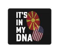 Alfombrilla De Ratón Macedonia del Norte Está En Mi ADN Mouse Pad con Base De Goma Antideslizante Alfombrilla Escritorio Lavable Mousepad para Mac Juegos Hogar 25X30Cm