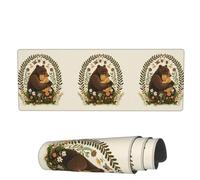 Alfombrilla De Ratón Madre Osa Abrazando A Sus Cachorros Alfombrilla Ratón Ordenador Cómoda Mouse Pad Grande, Para Portátil, Ordenador, Oficina, 80x30cm