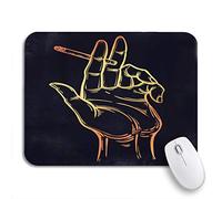 Alfombrilla De Ratón Mano Humana Sosteniendo Un Cigarrillo Encendido Adicción Al Consumo De Drogas Alfombrilla Para Ratón De Oficina Cómoda Alfombrilla Para Computadora, Para 25 X 30Cm