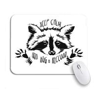 Alfombrilla De Ratón Mapache Divertido Y Conmovedor Quiere Abrazar Y Acurrucarse Alfombrilla Raton Duraderos Mouse Pad Pequeña, Para Ordenador, Oficina, 25 x 30cm