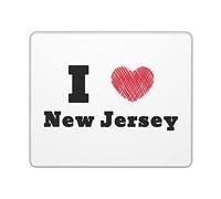 Alfombrilla De Ratón Me Encanta Nueva Jersey Mousepad Lavable Gaming Tapete Seguimiento Suave Y Preciso Mouse Pad para Oficina Trabajo Escritorio 25X30Cm