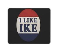 Alfombrilla De Raton Me Gusta El Lema De Ike Alfombrilla Ratón Impermeable Alfombrillas Cuadradada Superficie Antipolvere Mouse Pad para Pc Oficina Hogar M