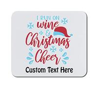 Alfombrilla De RatóN Me mantengo en Marcha Gracias al Vino y al espíritu | navideño. Invierno. Alfombrilla De RatóN Estudio 25x30CM Antideslizante Gaming Mouse Pad Impermeable Alfombrilla