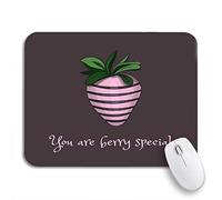 Alfombrilla De Ratón Mensaje Breve con Juego De Palabras sobre Fresas Y Glaseado De Chocolate Que Te Dice Mouse Pad Pequeña Cómoda Alfombrilla para Computadora, para Oficina, Portátil, 25 x 30cm