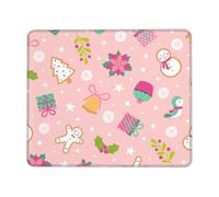 Alfombrilla De Ratón Merry Christmas Mouse Pad Duraderos Tapete Escritorio Multifuncional Alfombra Raton para Trabajo Ordenador Pc 25X30CM