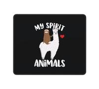Alfombrilla De Raton Mi Animal Es Una Llama. Divertidos Perezosos Montando Una Llama. Alfombrillas Portátil Mouse Pad Superficie Antipolvere Alfombrilla Ratón para Computadora Pc Home Office L