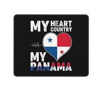 Alfombrilla De Ratón Mi Corazón Mi País Mi Panamá Alfombrilla Escritorio Impermeable Alfombra Escritorio Lavable Mousepad para Hogar Ordenadores Mac 25X30Cm