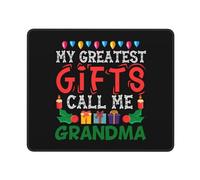 Alfombrilla De Ratón Mis Mejores Regalos Llámame Abuela Feliz Navidad Alfombrilla Gaming para Ratón Mousepad Suave Gaming Tapete para Hogar Trabajo Escritorio 25X30Cm