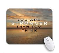 Alfombrilla De Ratón Motivación Inspiradora Eres Más Fuerte De Lo Que Piensas Al Atardecer Alfombrilla Ratón Ordenador Lavable Alfombrilla Raton, para Oficina, Ordenador, 25 x 30cm