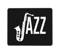 Alfombrilla De Raton Música De Saxofón De Jazz Alfombrillas Cuadradada Portátil Alfombrillas Impermeable Mousepad para Computadora Pc Hogar L