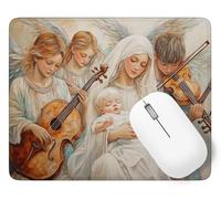 Alfombrilla de Ratón Nª Sª Alfombrilla Ratón, 600 x 400 mm Pequeña Mouse Pad Gaming Familia, Mejora la Precisión y Velocidad con Base de Goma Antideslizante y Bordes Cosidos Duradera y Cómoda p1j-505