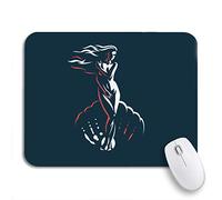Alfombrilla De Ratón Nacimiento Afrodita Venus Emblema Diosa Negro Grecia White Abstracto Mouse Pad Pequeña Personalizada Alfombrilla para Ratón Gaming, para Oficina, Ordenador, 25 x 30cm