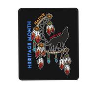 Alfombrilla De Ratón Native American Heritage Month Mouse Pad Duraderos Tapete Escritorio Antideslizamiento Alfombra Raton para Trabajo Ordenador Pc 25X30CM