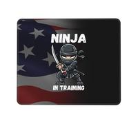 Alfombrilla De Ratón Ninja En Entrenamiento Alfombrilla para Ratón De Oficina Duraderos Moderno Antideslizante Mouse Pad, para Hogar, Ordenador, Portátil, 25x30cm