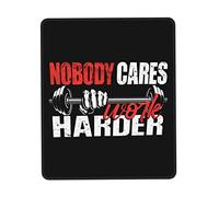 Alfombrilla De Ratón Nobody Cares Work Harder Gym Mouse Pad Multifuncional Alfombra Raton Protector Mousepad para Pc Oficina Trabajo 25X30CM
