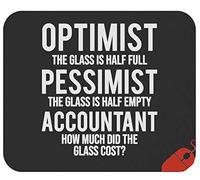 Alfombrilla De Ratón Novelty Accounting Cost Accountant Glass Gag Tapete Escritorio Antideslizamiento Alfombra Raton Multifuncional Mousepad para Trabajo Ordenador Pc 25X30CM
