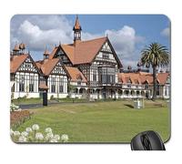 Alfombrilla De Ratón, Nueva Zelanda Rotorua Tudor Towers Arquitectura Inicio Mousepad Antideslizante Alfombrilla De Ratón para Juegos Bordes Cosidos Tapete De Juego para Ratón Oficina 25X30Cm