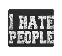Alfombrilla De Raton Odio A La Gente Alfombrillas Gaming Mousepad Impermeable Alfombrillas Cuadradada para Oficina Pc Home Office L