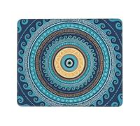 Alfombrilla De Ratón Ojo Malvado Griego Azul De Matiasma Alfombrilla para Computadora Lavable Duraderos Antideslizante Mouse Pad, para Oficina, Ordenador, Portátil, 25x30cm