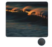 Alfombrilla De Ratón, Olas Al Anochecer Portátil Alfombrilla De Ratón para Juegos Professional Gaming Mouse Pad para Ordenador Pc Trabajo 25X30Cm