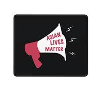 Alfombrilla De Raton Orador De Asian Lives Matter Alfombrillas Superficie Antipolvere Alfombrillas Cuadradada Impermeable Mouse Pad para Pc Computadora Oficina M