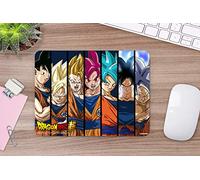 Alfombrilla de Ratón Ordenador Dragon Ball Super Fases de Goku Producto Oficial TOEI Animation PVC | 28x21cm | Productos Originales | Moqueta PVC | Suelo vinilico | Decoración del Hogar | DBS