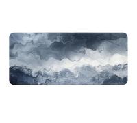 Alfombrilla de ratón paisajística con bordes cosidos a medida, XXL alfombra gruesa de goma antideslizante, lavable y duradera para juegos/oficina (puedes hacer tu propio patrón en cualquier diseño)