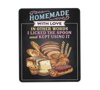 Alfombrilla De Ratón Pan Casero Hecho con Amor, Galletas, Panadería, Decoración para El Hogar 25X30Cm Pequeña Alfombrilla Bordes Cosidos Mousepad para Ordenador Juego