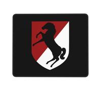 Alfombrilla De Ratón para Juegos, 11.º Regimiento De Caballería Blindada Alfombrilla Ratón Portátil Alfombrilla Gaming Antideslizante Mouse Pad para Oficina Ratón 25X30Cm