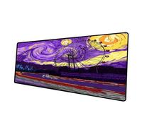 Alfombrilla de ratón para Juegos,500x1000x3mm Alfombrilla ratón,Rueda de la fortuna morada XXL Alfombrilla de Ratón de Gran Tamaño,Base de Goma Antideslizante,Adecuada para Jugadores,PC y portátil