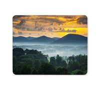 Alfombrilla de ratón para Juegos, Alfombrilla de ratón Asheville NC Alfombras para Mouse de Blue Ridge Mountains Sunset con diseños