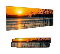 Alfombrilla de Ratón para Juegos, Atardecer Alfombrilla Ratón XXL 1200 x 400 MM,Caña Protector Escritorio Desk Mat, Mouse Pad con Base de Goma Antideslizante, para Oficina Gaming en Casa H-12867